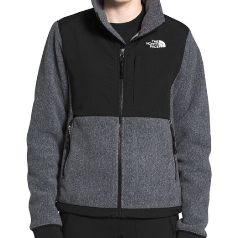 Gray woman’s north face jacket